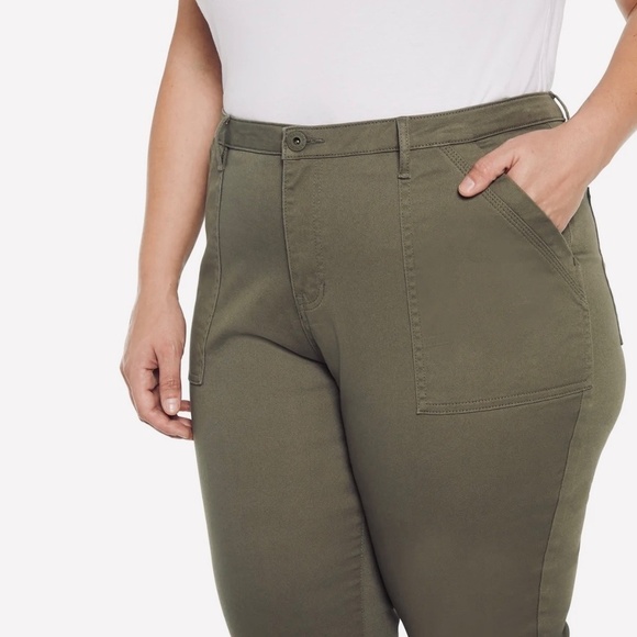 Banana Republic Ladies' High Rise Twill Pants, Olive Green, Size 12, NWT - Picture 3 of 16